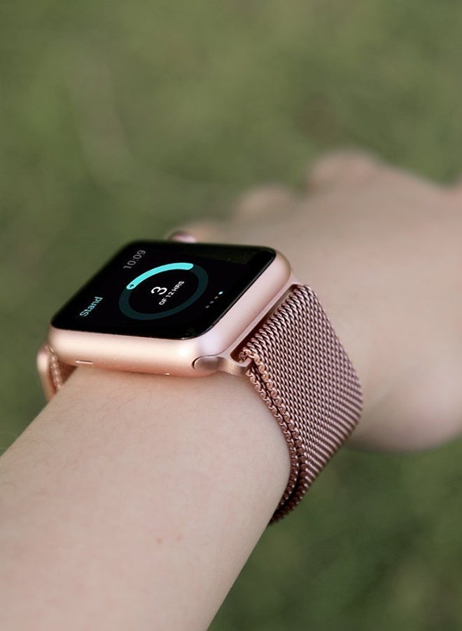 Replacement Band For Apple Watch Series 1/2/3 38mm Rose Gold - Image 5