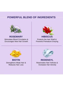 BARE ANATOMY Nature X Science Rosemary Hibiscus Hair Growth Oil For Women & Men | Promotes New Hair Growth & Strengthens Hair | Nourishes Scalp & Controls Hair Fall | Suitable For All Hair Types-100Ml  - Image 4