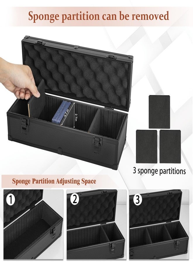 OUUTMEE Toploaders Storage Box for 3" x 4" 35pt Rigid Card, Top Loader Storage with 3 Partition Holds 300+ Toploaders, Magnetic Card Holders - Image 3