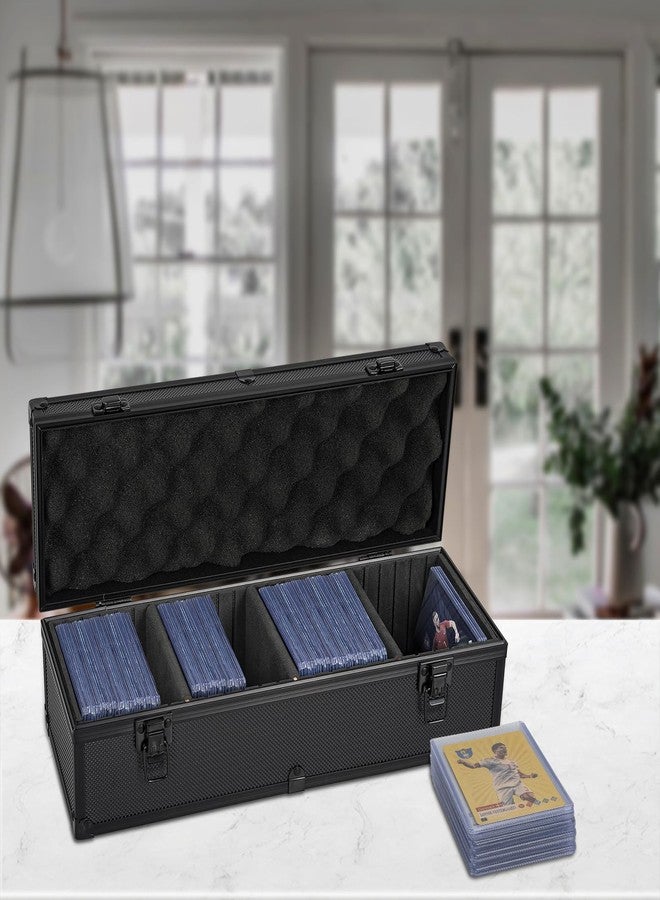 OUUTMEE Toploaders Storage Box for 3" x 4" 35pt Rigid Card, Top Loader Storage with 3 Partition Holds 300+ Toploaders, Magnetic Card Holders - Image 5