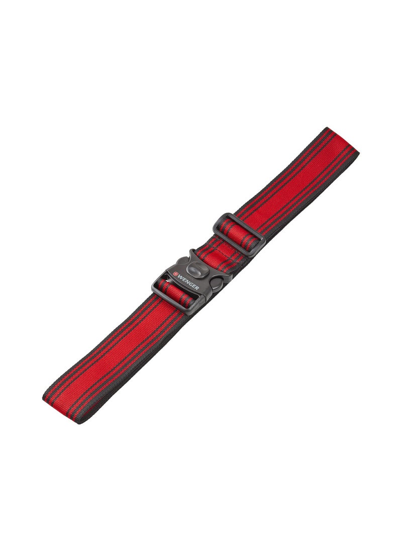 Wenger - Locking Luggage Strap Black -Red - 604597 - Image 1