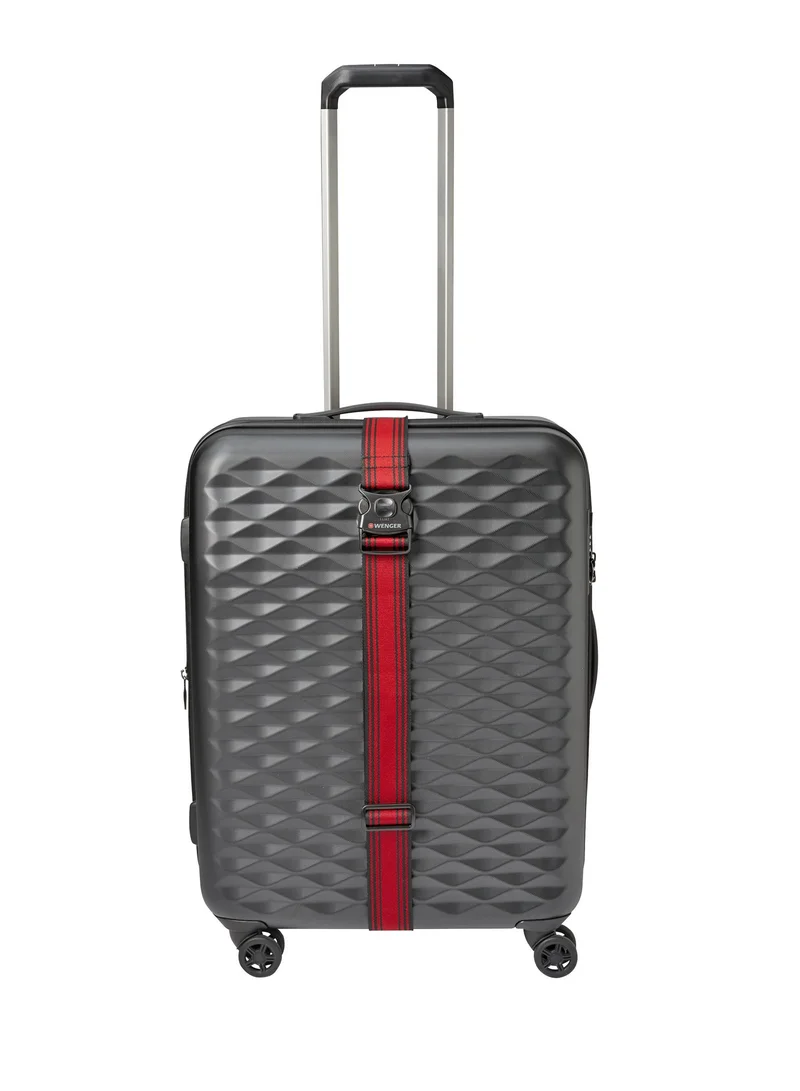 Wenger Locking Luggage Strap Black -Red - 604597