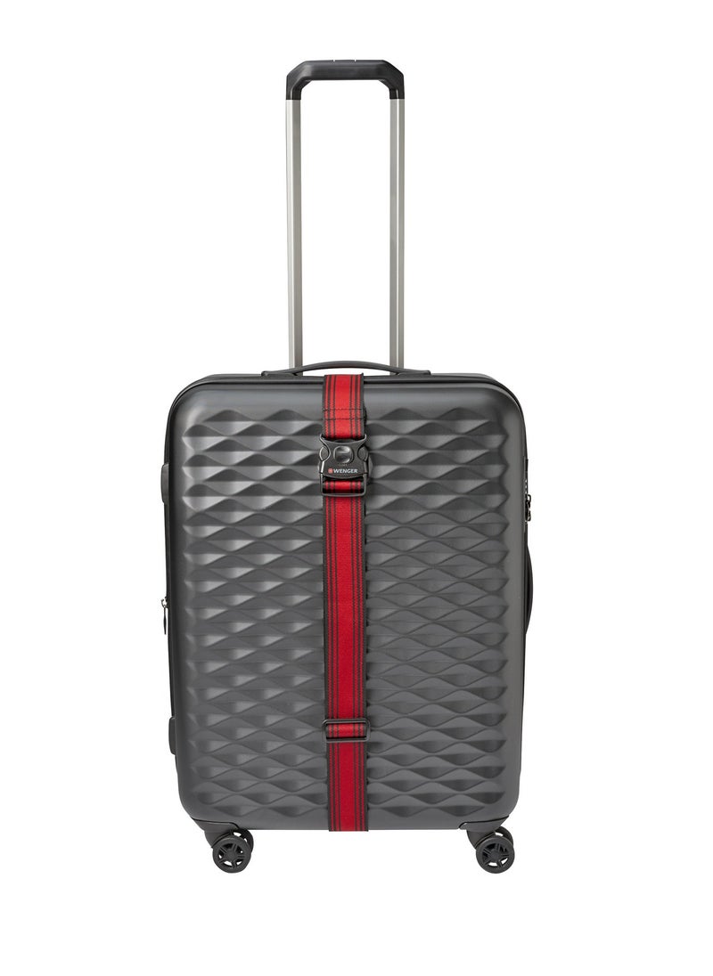 Wenger - Locking Luggage Strap Black -Red - 604597 - Image 1