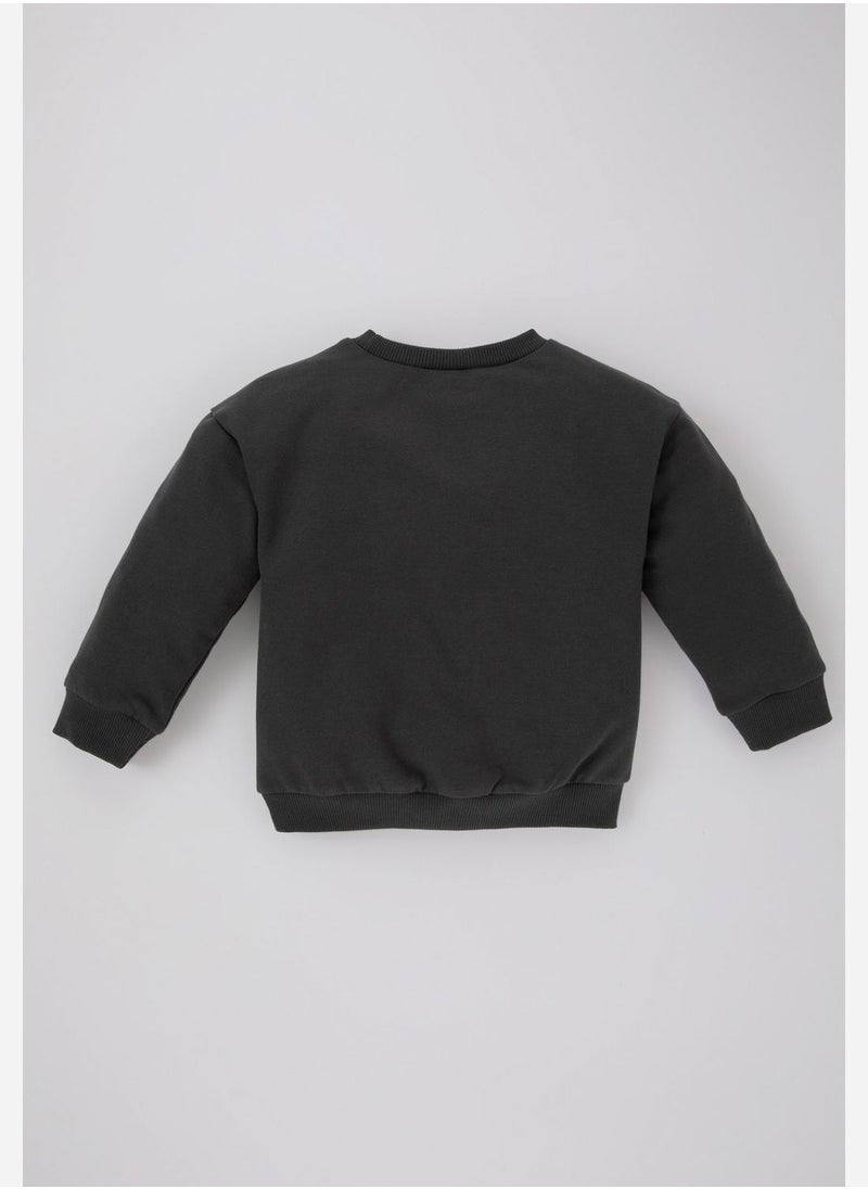 DeFacto - Kids Text Print Sweatshirt - Image 1
