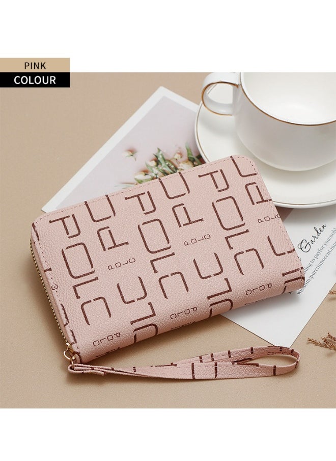 NIBEMINENT Women's Card Bag Fashion Zipper Purse Printed Business Card Bag Large Capacity Clutch Purse Coin Purse  - Image 3
