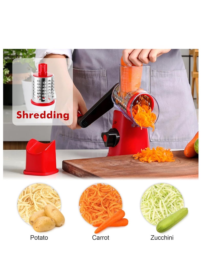 Multi Function Rotary Grater Vegetable Cutter multicolour 0.64kg - Image 2