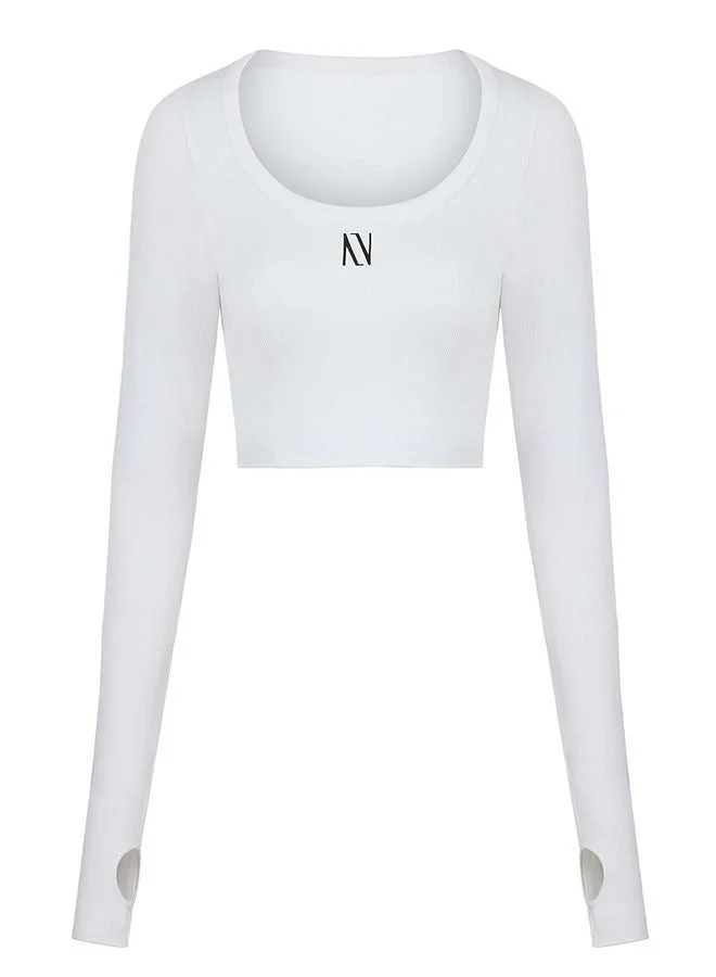 Nocturne Boat Neck Crop Top