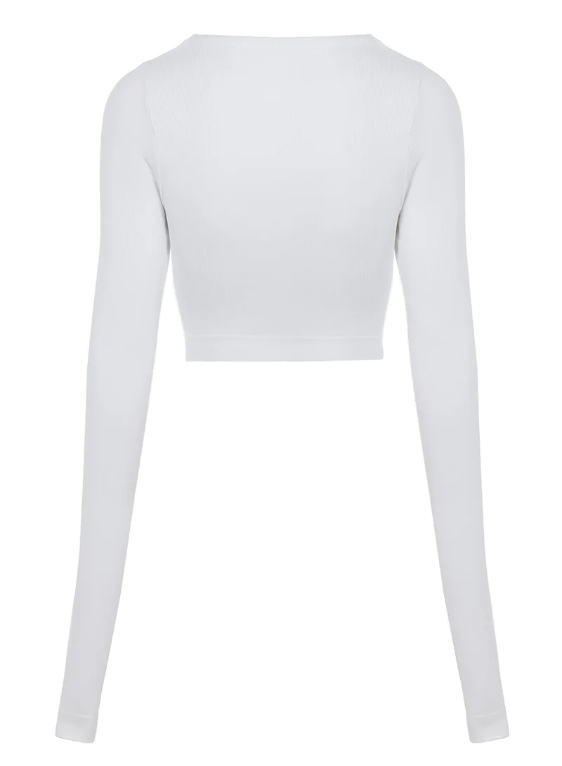 Nocturne Boat Neck Crop Top