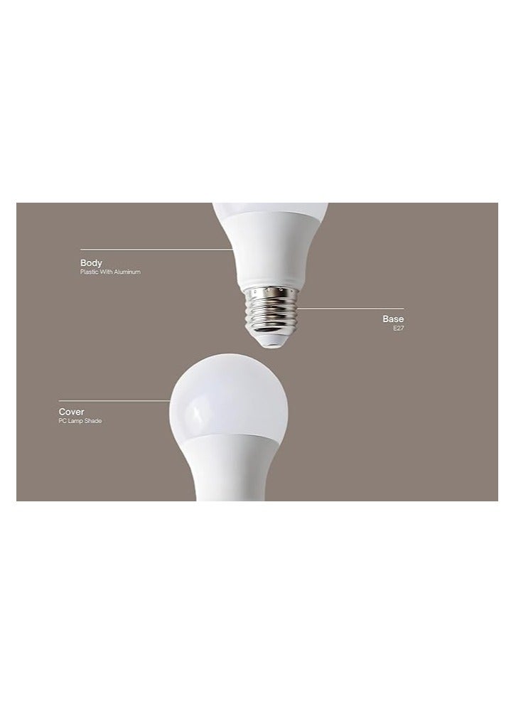 9 watt LED bulb - E27 screw cap - provides all lighting uses inside the house - (white lighting) (18), 9.0 watts  - Image 3