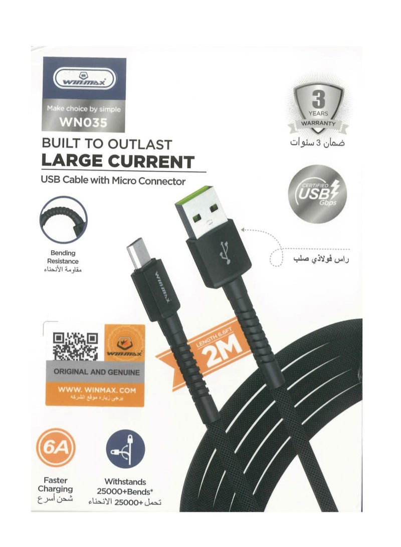 Winmax USB  cable to MICRO connector - Image 2