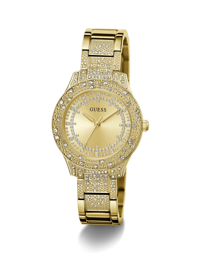 GUESS Shooting Star Ladies Analog Gold Tone Stainless Steel Watch GW0746L2 - Image 5
