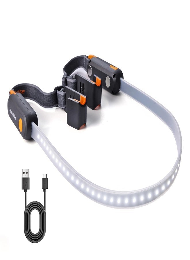 إيفربايت مصباح عمل قابل لإعادة الشحن من إيفر برايت، شريط إضاءة LED مغناطيسي يُثبّت أسفل غطاء المحرك، مثالي للميكانيكيين، بثلاثة أوضاع طاقة مع أحزمة وخطافات قابلة للتعديل، هدية مثالية للميكانيكيين والرجال وعشاق السيارات والمرائب. - Image 1