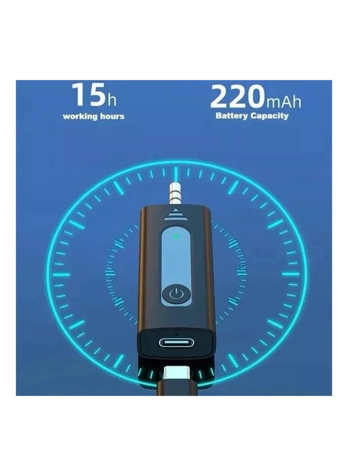 K35 Wireless Collar Microphone Lapel Lavalier Omnidirectional Mic Plug And Play Mike For Vlogging Interview Live Streaming Youtube Compatible With Bt Speakers, Dslr Camera (Black)