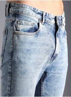 HIGH STAR Men’s Straight Tapered Indigo Jeans – Comfortable and Trendy  - Image 2