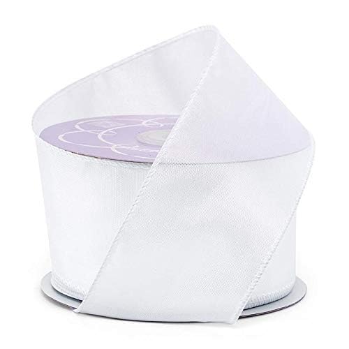 Paper Mart White Satin Wired Ribbon 1 1/2" X 25 Yards - Image 5