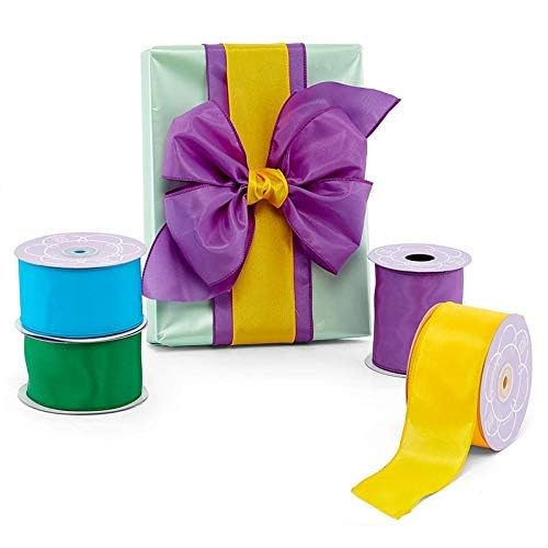 Paper Mart White Satin Wired Ribbon 1 1/2" X 25 Yards - Image 4