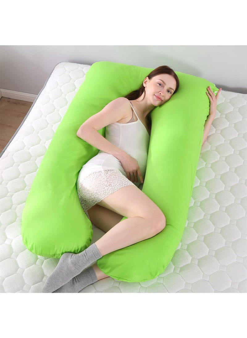 Bluejw 80x155cm U-Shaped Full Body Pregnancy Cotton Pillow Pregnancy Pillows For Sleeping - Image 2