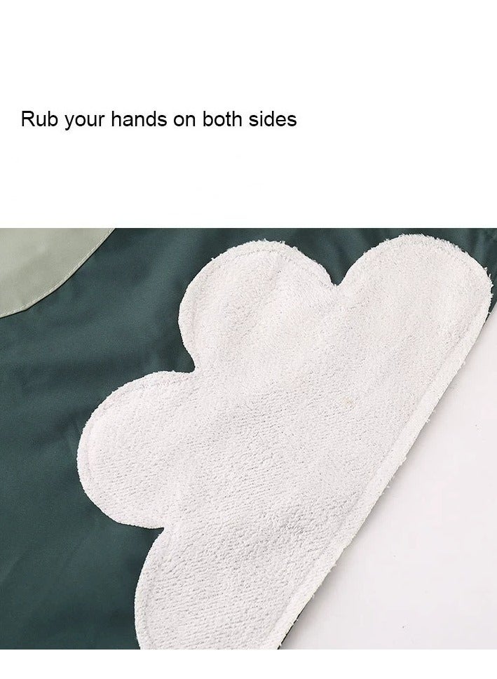 2 Pack Kitchen Apron with Hand Wipe,Water-drop Resistant,Cooking Bib Aprons[The perfect gift for Mother's Day, birthdays, or holidays] - Image 2