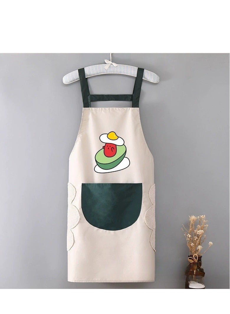 2 Pack Kitchen Apron with Hand Wipe,Water-drop Resistant,Cooking Bib Aprons[The perfect gift for Mother's Day, birthdays, or holidays] - Image 4