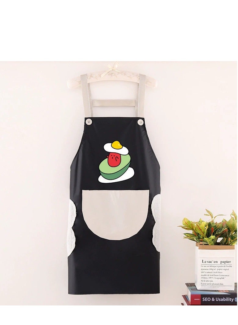 2 Pack Kitchen Apron with Hand Wipe,Water-drop Resistant,Cooking Bib Aprons[The perfect gift for Mother's Day, birthdays, or holidays] - Image 5