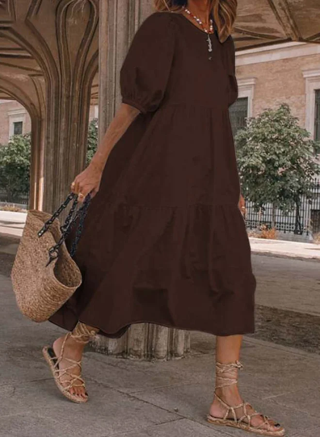 SIMPLEE Retro Summer Dress Bohemian Beach