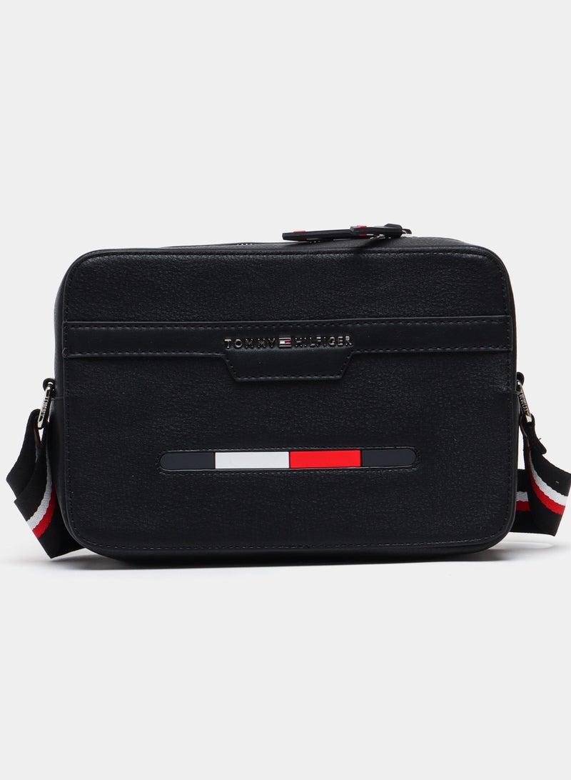 Tommy Hilfiger Plus Tommy Hilfiger Crossbody Messenger Mens Bag Black  - Image 1