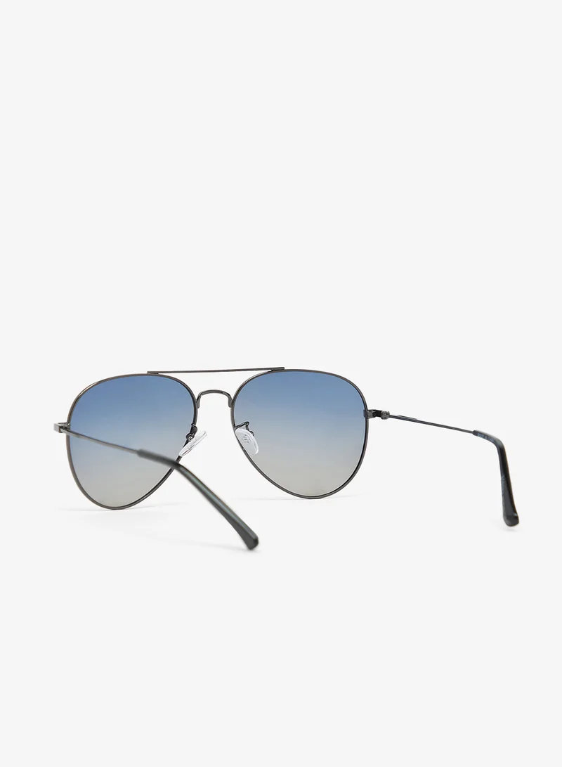 Robert Wood Polarized Lens Aviator Sunglasses