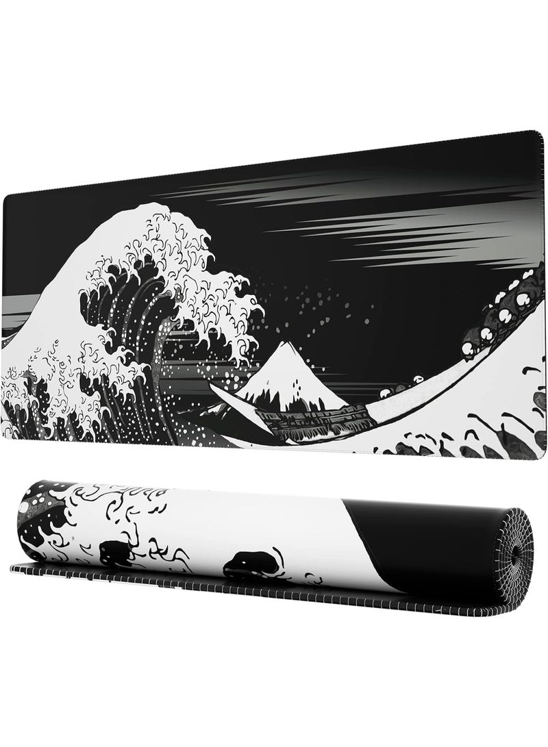 تنوم ماوس باد مكتبي كبير، لوحة فأرة ألعاب مقاومة للماء، 800 x 300 x 4 مم، 31.5 x 11.8 x 0.157 بوصة، لوحة فأرة ألعاب، لوحة مكتبية XXL، لوحة مكتبية غير قابلة للانزلاق، لوحة فأرة ألعاب XL، لوحة مكتب من المطاط السميك، مناسبة للألعاب والمكتب والمنزل - Image 1