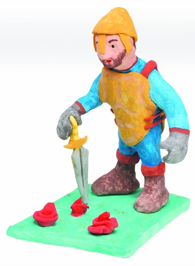 JOVI طين النمذجة الجاف بالهواء؛ 2.2 رطل، أبيض، غير ملون، مثالي لمشاريع الفنون والحرف - Image 4