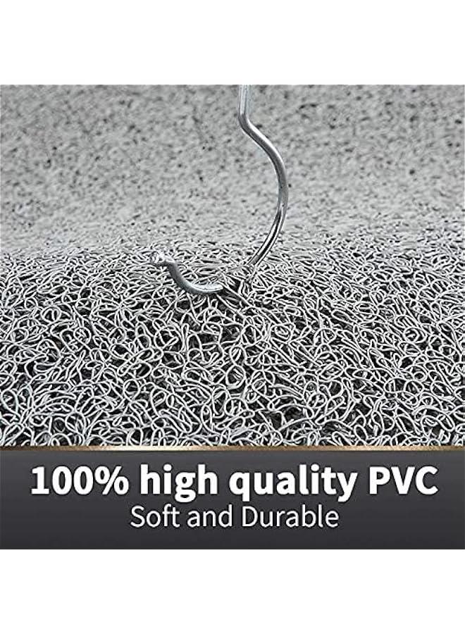 Non-Slip Soft Textured Bath Mat, 24x16 Inches, Phthalate-Free, Quick-Drying PVC Loofah Tub Mat with Drain for Shower, Grey Color. - Image 4
