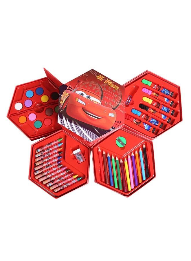 46-Piece Cartoon Pattern Kids Art Supplies Painting Set - Image 1