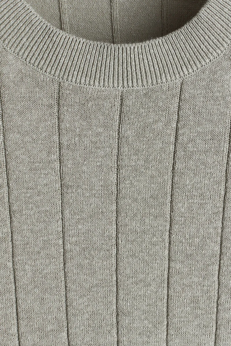 H&M  Regular Fit Knitted T-shirt for Men | Best Price UAE