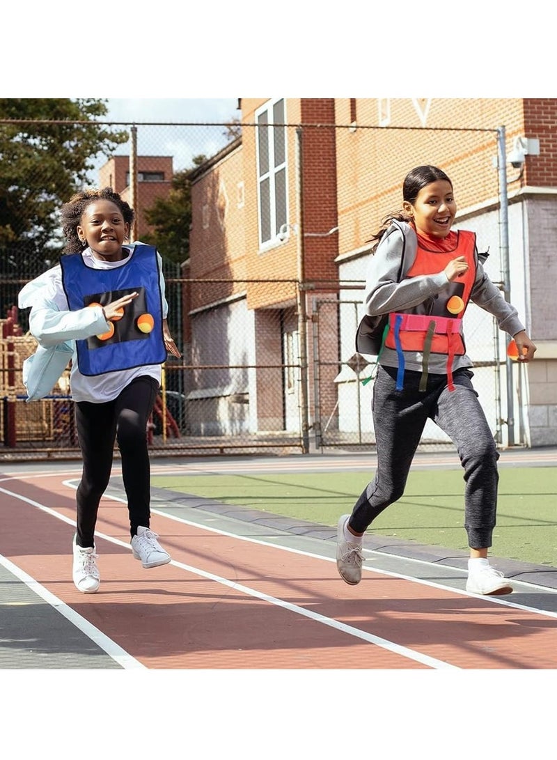 FengSVMA Ultimate Dodgeball Tag Game for Kids and Adults - Sticky Vests Set for Indoor and Outside, Throwing Target Game (2 Sticky Target Vests, 10 Cotton Balls) - Image 5