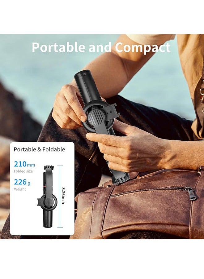 PADOM بادوم لحامل ثلاثي القوائم ماغسيف لهاتف آيفون 41" عصا سيلفي مع جهاز تحكم عن بعد، حامل ثلاثي القوائم لتسجيل الفيديو، حامل ثلاثي القوائم للهاتف المحمول - Image 5