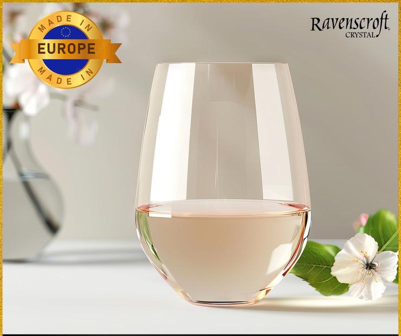 Ravenscroft Improved Design of Our 2017 New York Times Best Stemless Glass â€“ Set of 6 European-Made Stemless Wine Glasses, Reinforced Base for Added Stability & Premium Feel, Dishwasher-Safe, Lead-Free, 17â€¯oz. - Image 4