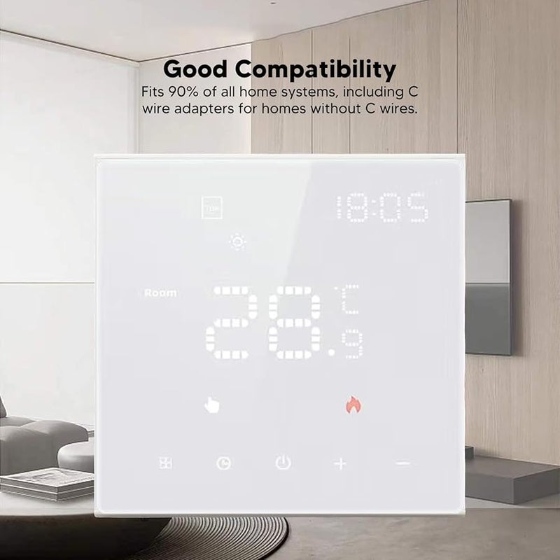 Programmable Smart Thermostat Touch Screen For Floor Heating 100 250VAC 16A - Image 5