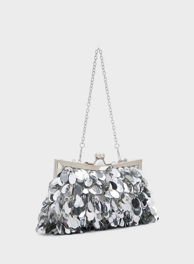 جينجر بوتيك Sequined Clutch Bag