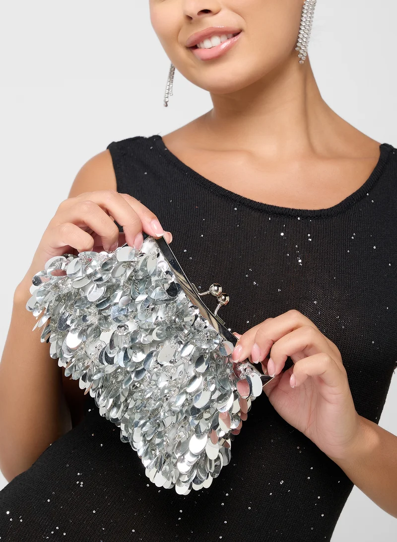 جينجر بوتيك Sequined Clutch Bag