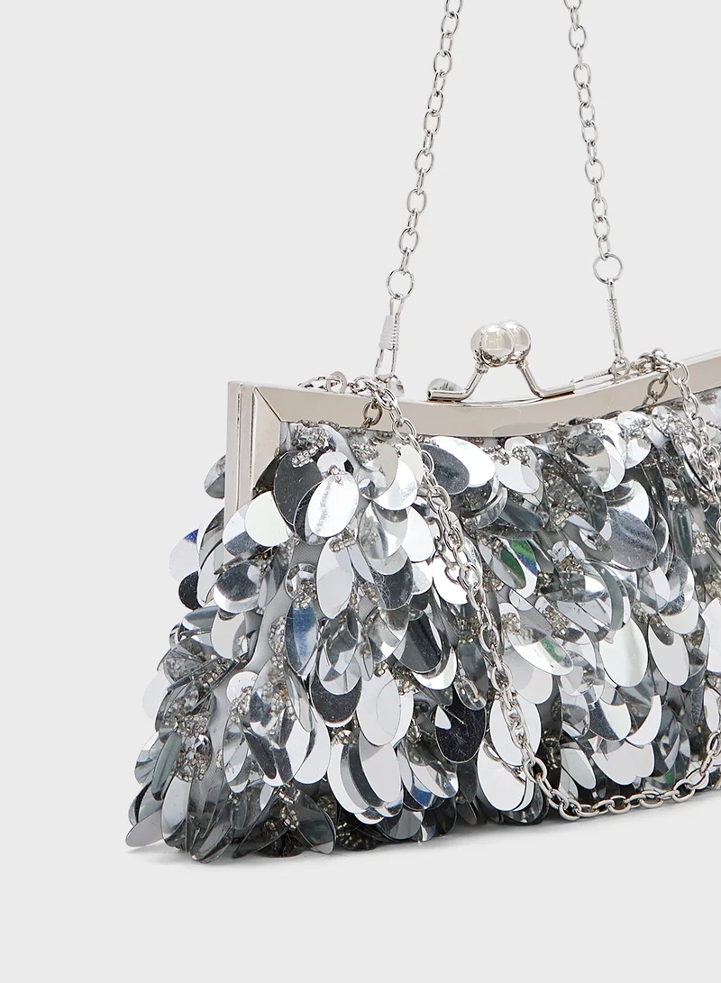 جينجر بوتيك Sequined Clutch Bag