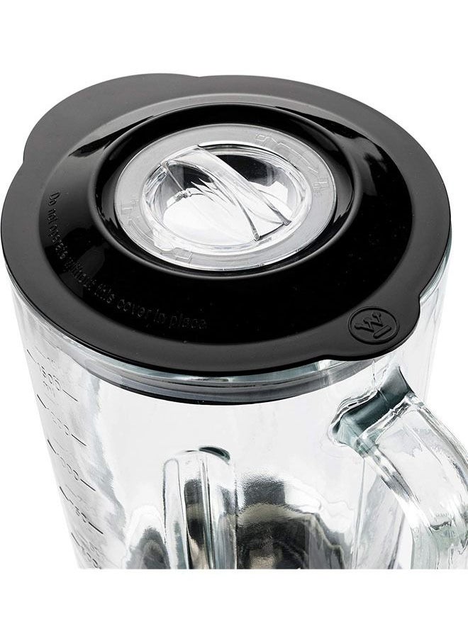 Westinghouse - Westinghouse Retro Food Blender 600 Watt Blender for Kitchen  Smoothie Maker with 1.5 L Glass Jug  Mixer Blender For Milkshake Soup Fruit  Juice and Smoothies  Black - Image 1