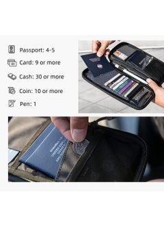 Excefore Family Passport Holder Travel Wallet, RFID Blocking Travel Document Organiser Passport Cover, Ideal for Keeping Your Passport, ID Cards, Flight Tickets, and Money Safe and Secure, Black  - Image 3