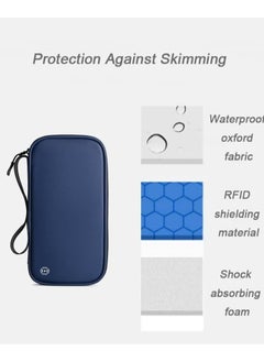 Excefore Family Passport Holder Travel Wallet, RFID Blocking Travel Document Organiser Passport Cover, Ideal for Keeping Your Passport, ID Cards, Flight Tickets, and Money Safe and Secure, Black  - Image 4