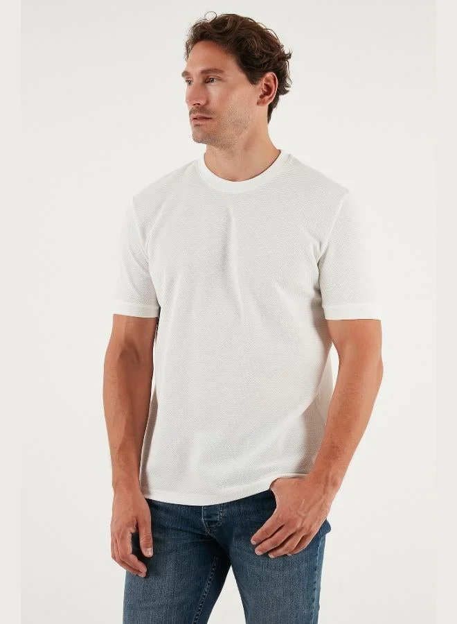 Buratti  Buratti Stretch Cotton Slim Fit Crew Neck T Shirt Men's T-Shirt 5902639 for Men | Best Price UAE