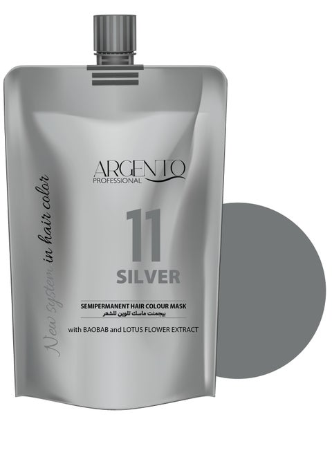 Argento Pro 11 Silver Semipermanent Hair Color Mask 200ml