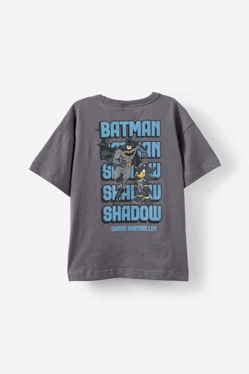 Cotton On Sonic x DC Comics Drop Shoulder Short Sleeve Tee