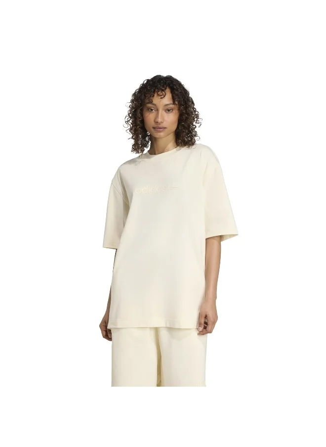 adidas Originals adidas ESS LIN TEE OS White Originals Women T-SHIRTS