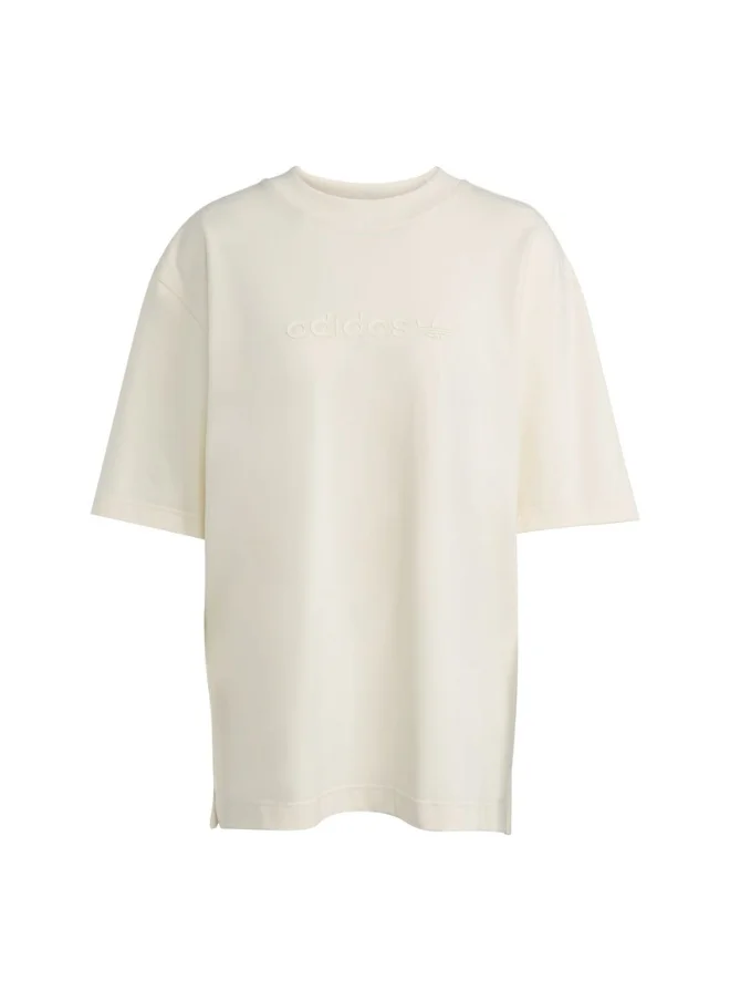 Adidas adidas ESS LIN TEE OS White Originals Women T-SHIRTS