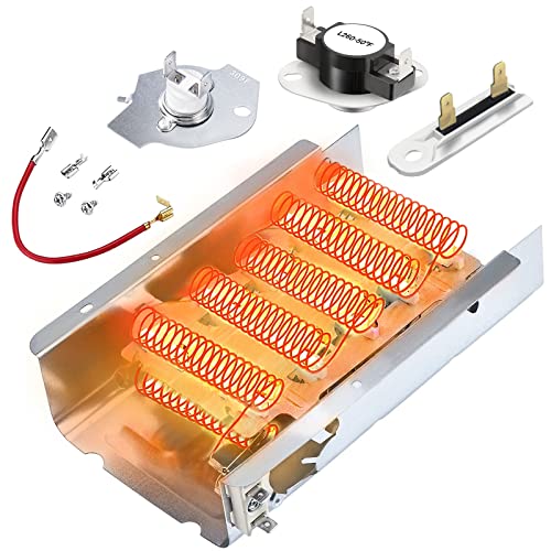 Beaquicy 2025 Upgraded 279838 W10724237 Dryer Heating Element by Beaquicy - Fit for Whirlpool Cabrio Kenmore Maytag Amana Dryer - Includes 279816 Thermal Fuse and Thermostat Kit & 3392519 Dryer Thermal Fuse - Image 1
