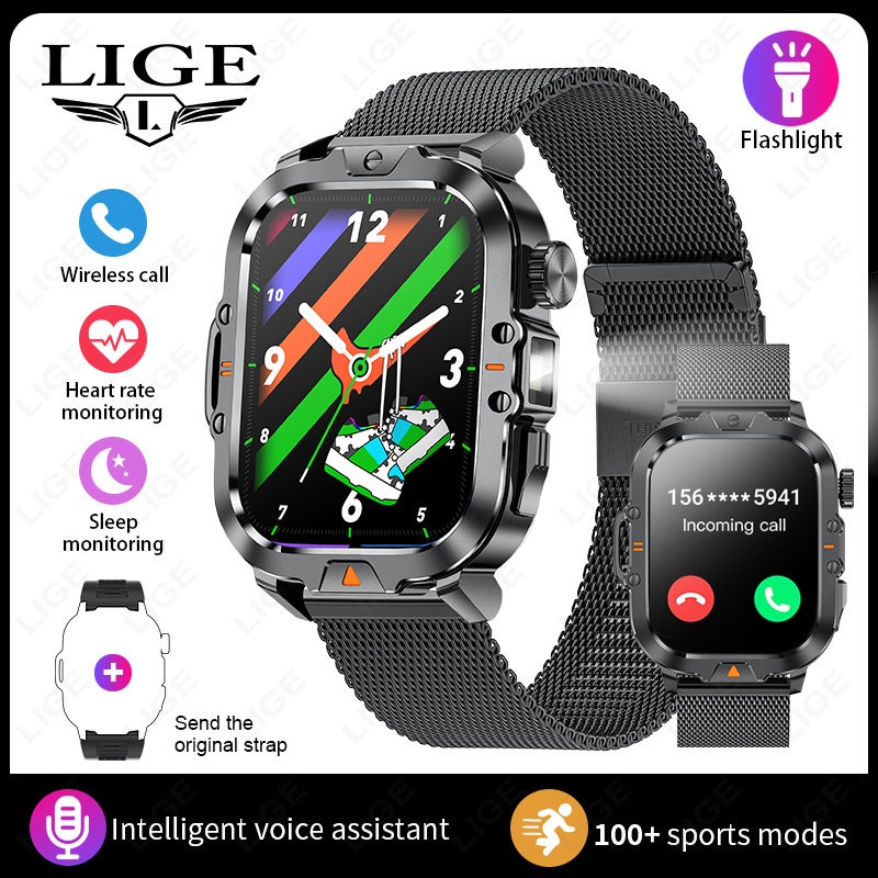 Lige/ Special For New V17 Smart Watch Bluetooth Call Waterproof Heart Rate Sports Pecter Men'S Watch - Image 1