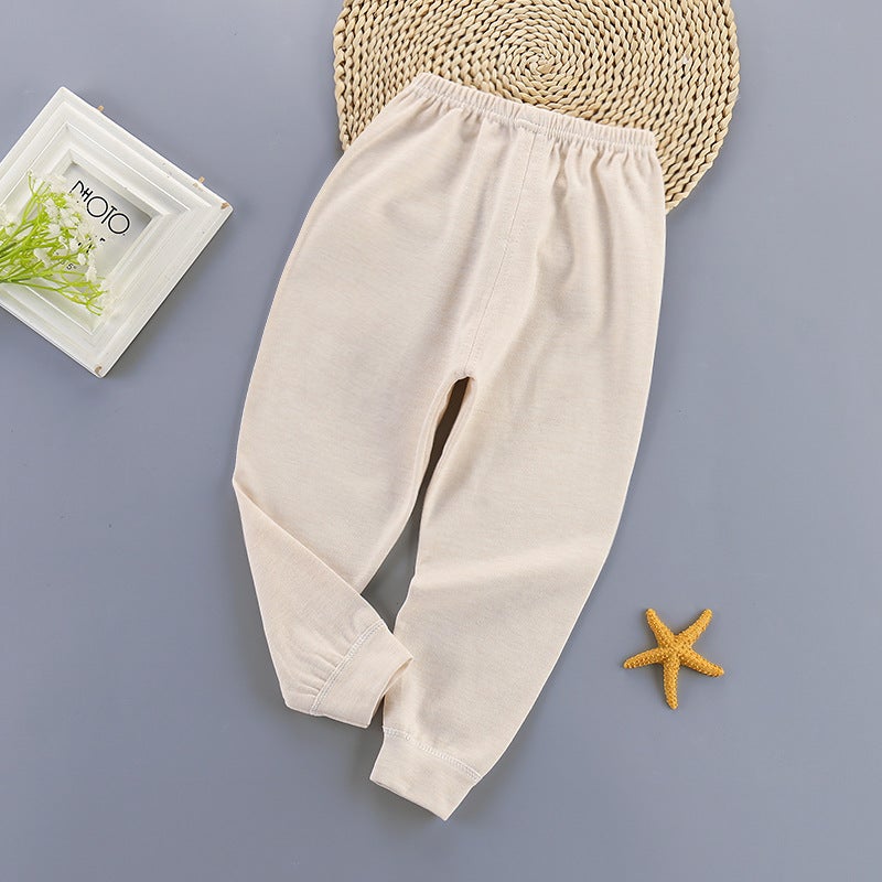 Children'S Clothing Kidsren'S Pants Pure Cotton Girls' Leggings Baby Colorful Cotton Single Long Johns One Piece Drop Shipping - Image 1
